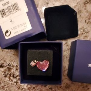 Swarovski heart charm